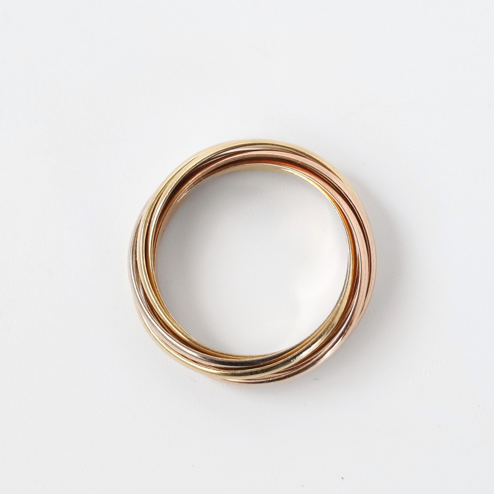 【VINTAGE】Cartier Trinity Ring 7rows 