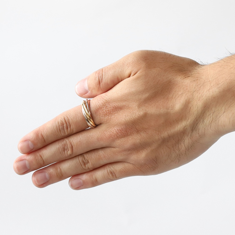 【VINTAGE】Cartier Trinity Ring 7rows 