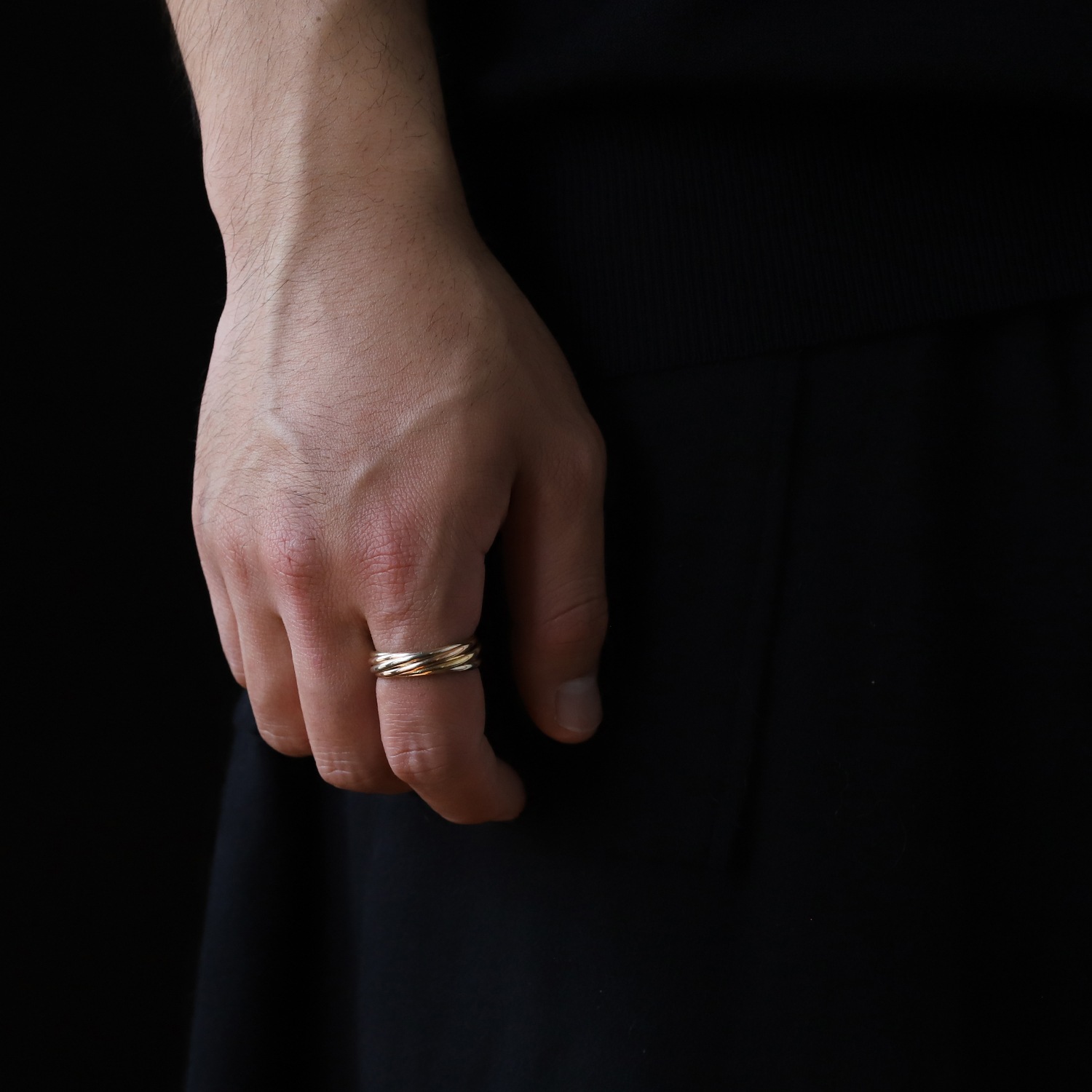 【VINTAGE】Cartier Trinity Ring 7rows 