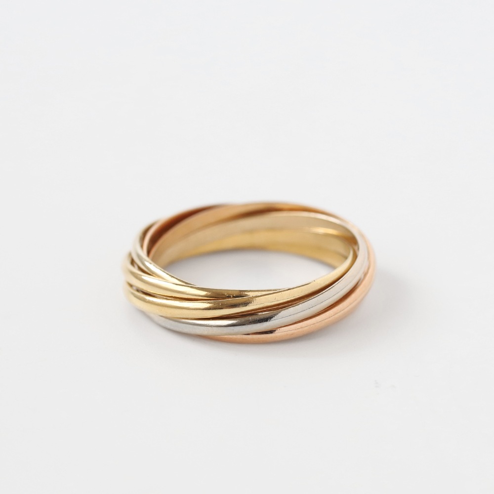 【VINTAGE】Cartier Trinity Ring 7rows 
