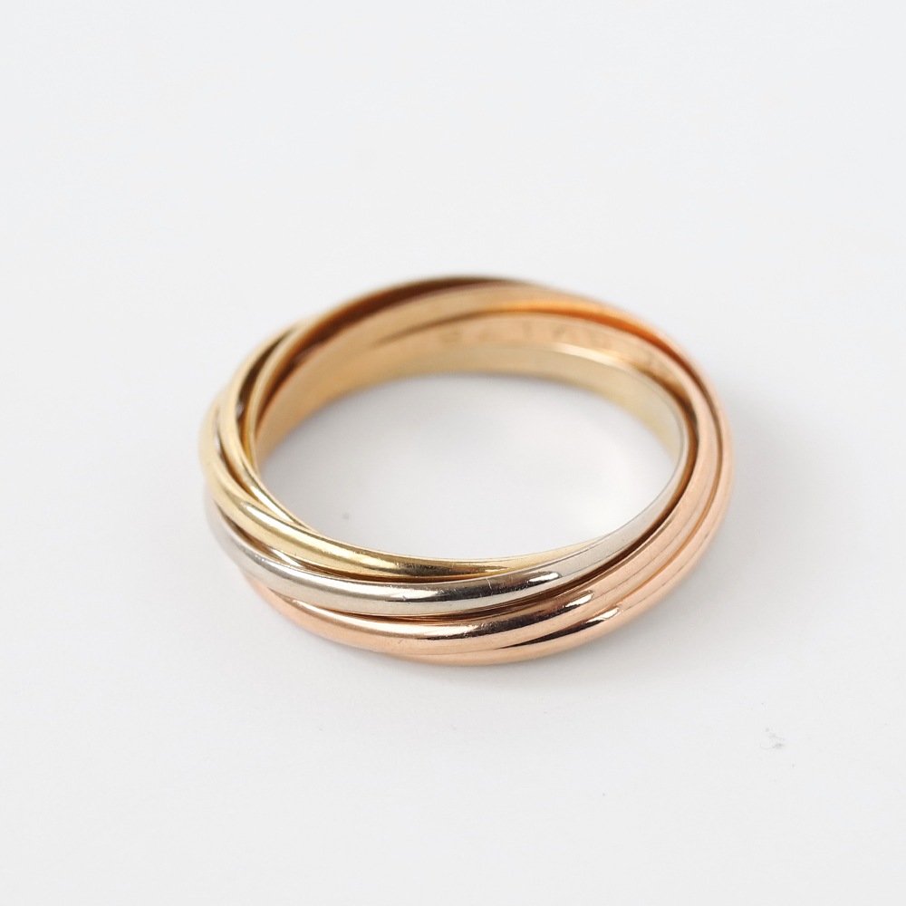 【VINTAGE】Cartier Trinity Ring 7rows 