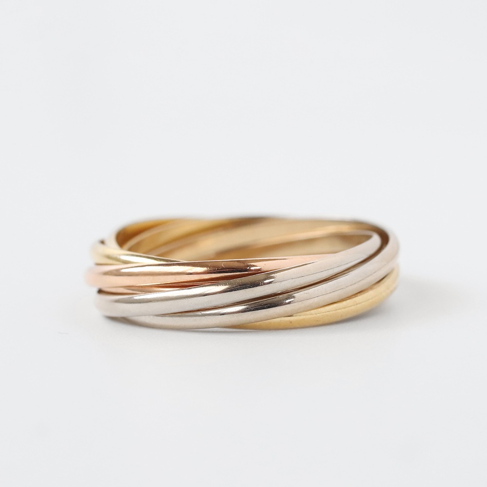 【VINTAGE】Cartier Trinity Ring 7rows 