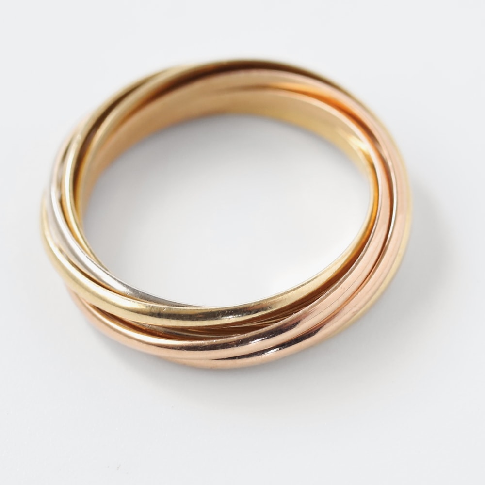 【VINTAGE】Cartier Trinity Ring 7rows 