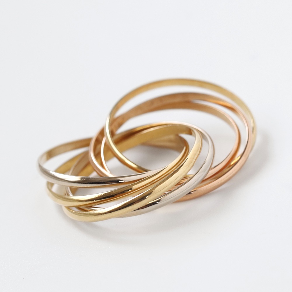 【VINTAGE】Cartier Trinity Ring 7rows 