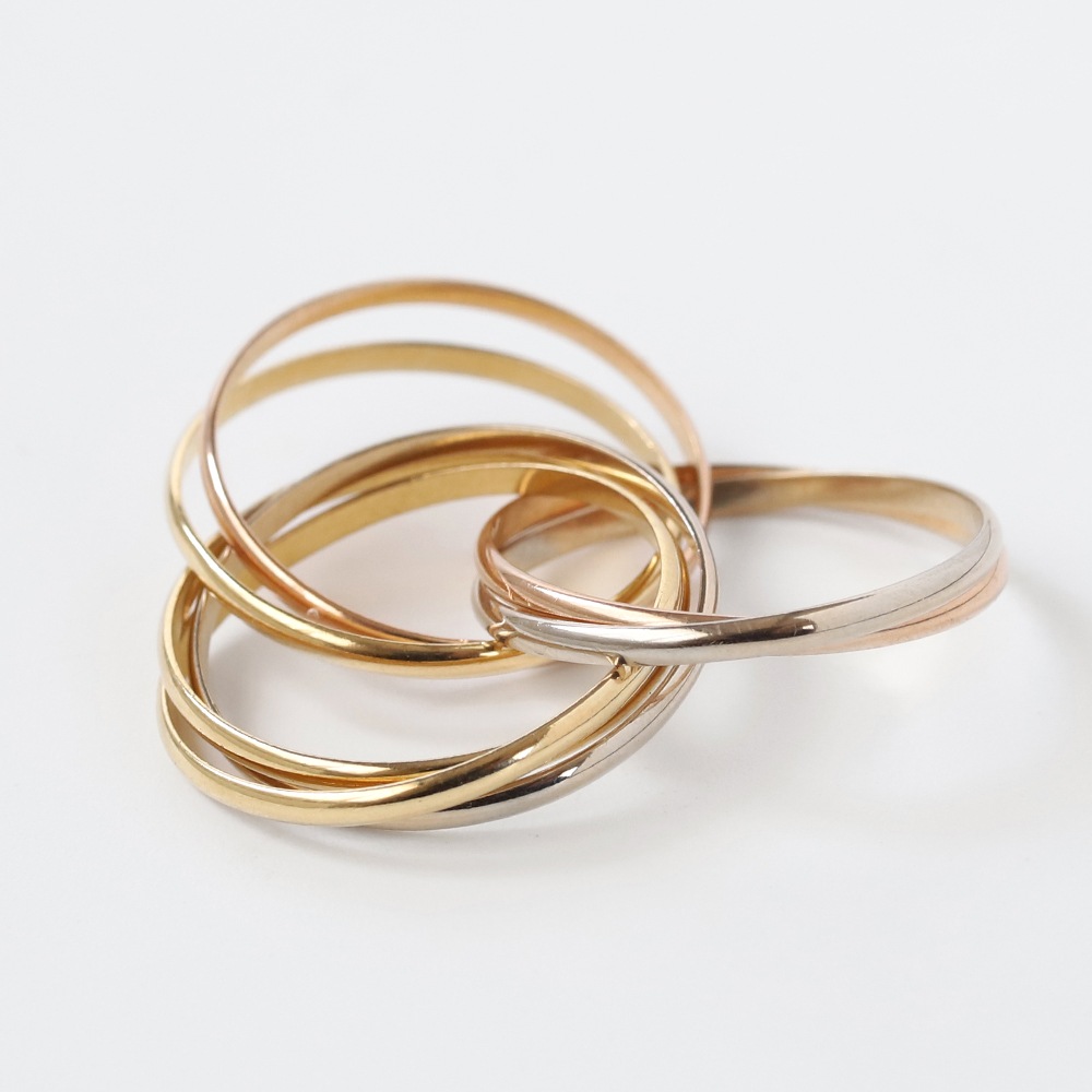 【VINTAGE】Cartier Trinity Ring 7rows 