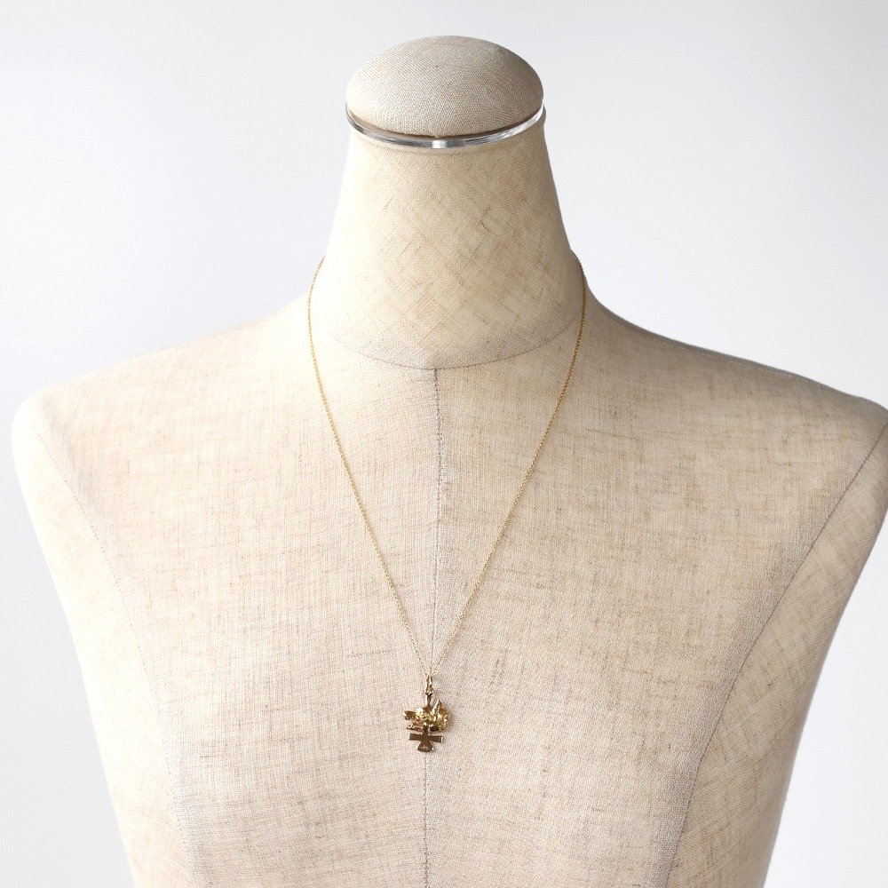 【VINTAGE】TIFFANY&Co. Yale University Wolf’s Head Secret Society Charm Necklace