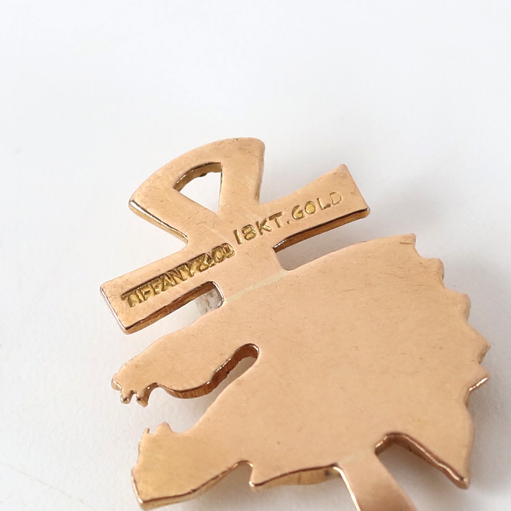 【VINTAGE】TIFFANY&Co. Yale University Wolf’s Head Secret Society Charm Necklace