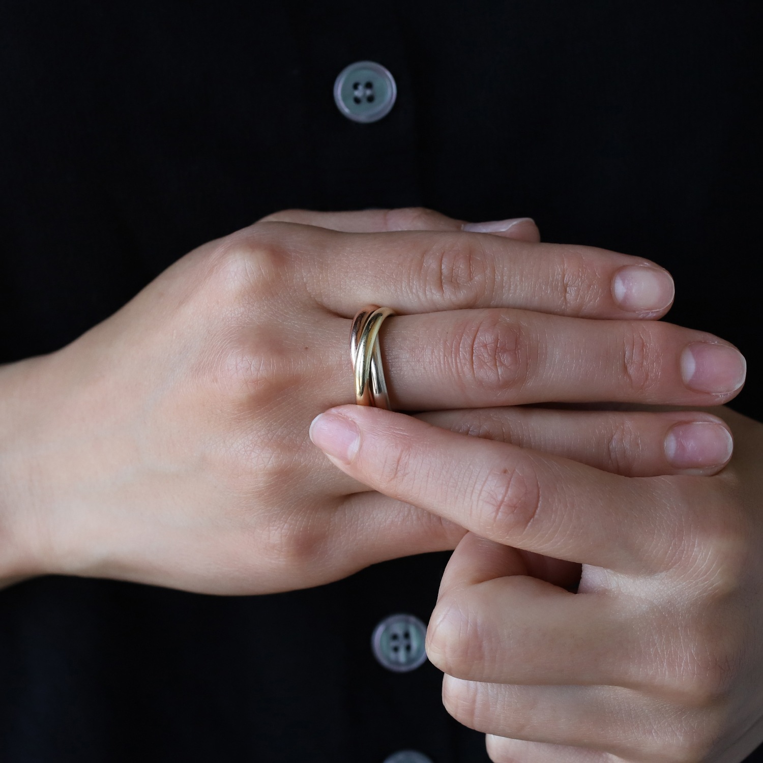 【VINTAGE】TIFFANY&Co. Trinity Ring 14k Gold