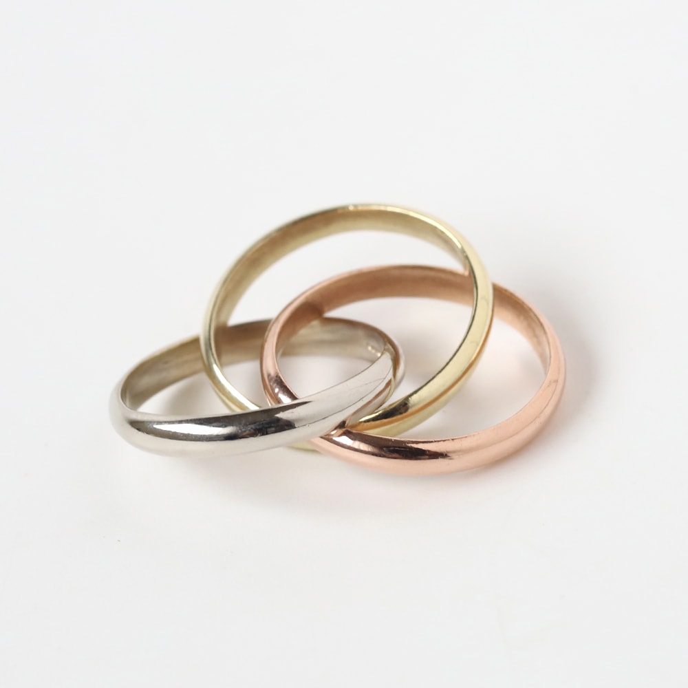 【VINTAGE】TIFFANY&Co. Trinity Ring 14k Gold