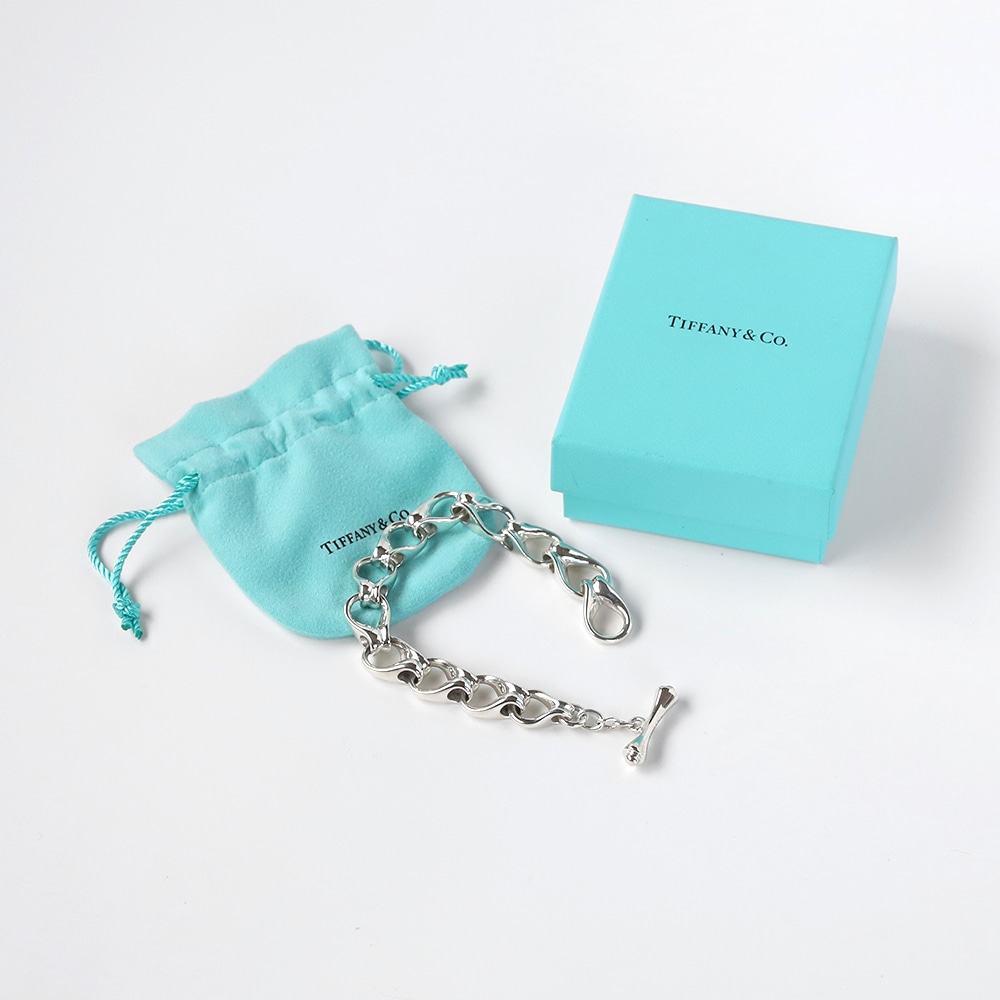 【VINTAGE】TIFFANY&Co. Drop Link Toggle Bracelet
