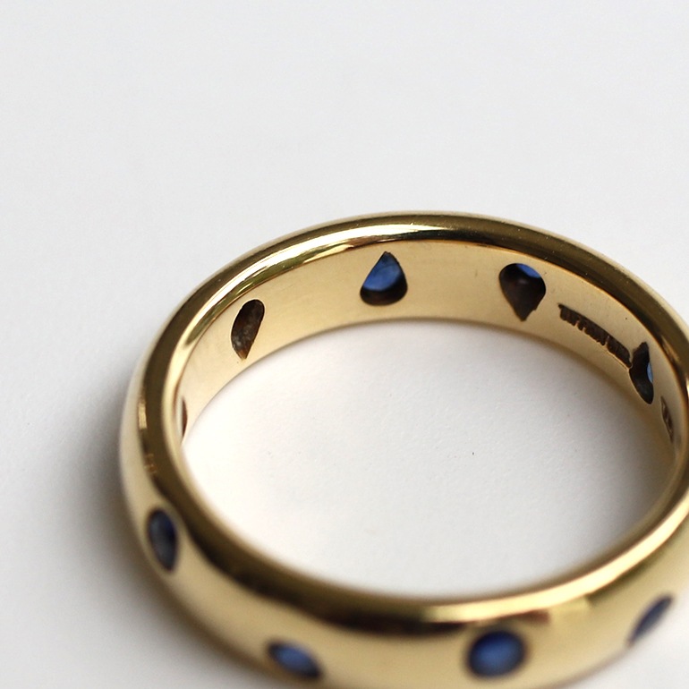 【OLD】TIFFANY&Co. Dots Sapphire Ring