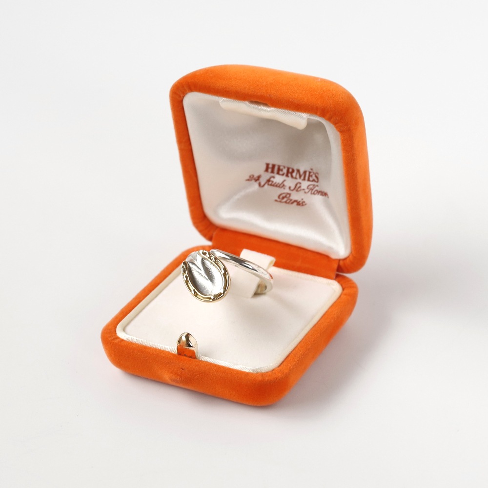 【VINTAGE】HERMES Horseshoe  Ring 