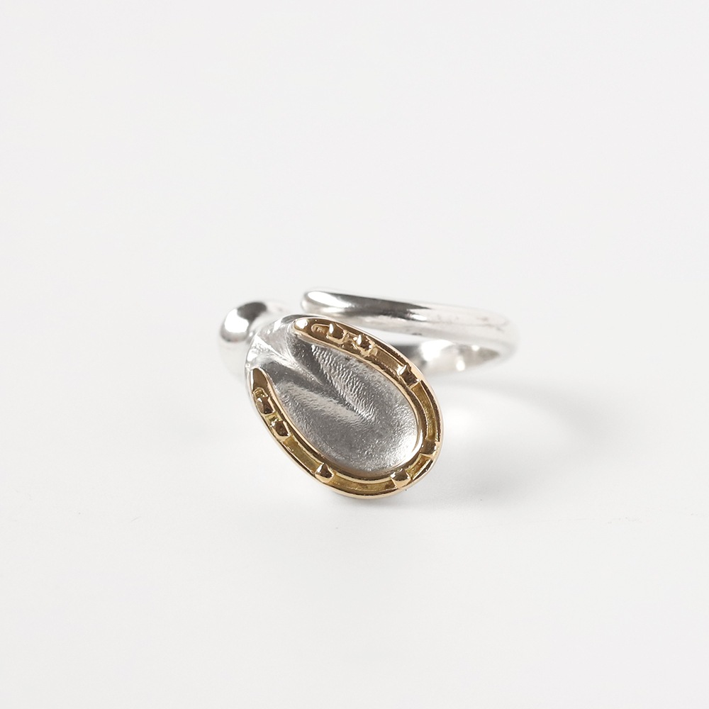 【VINTAGE】HERMES Horseshoe  Ring 