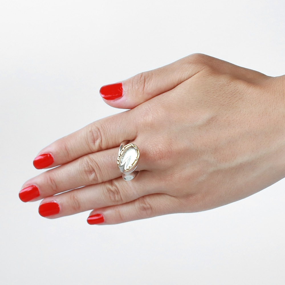 【VINTAGE】HERMES Horseshoe  Ring 