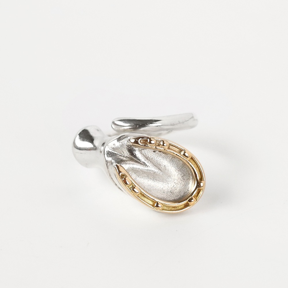 【VINTAGE】HERMES Horseshoe  Ring 