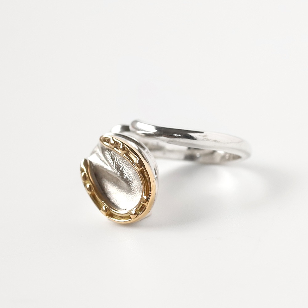 【VINTAGE】HERMES Horseshoe  Ring 