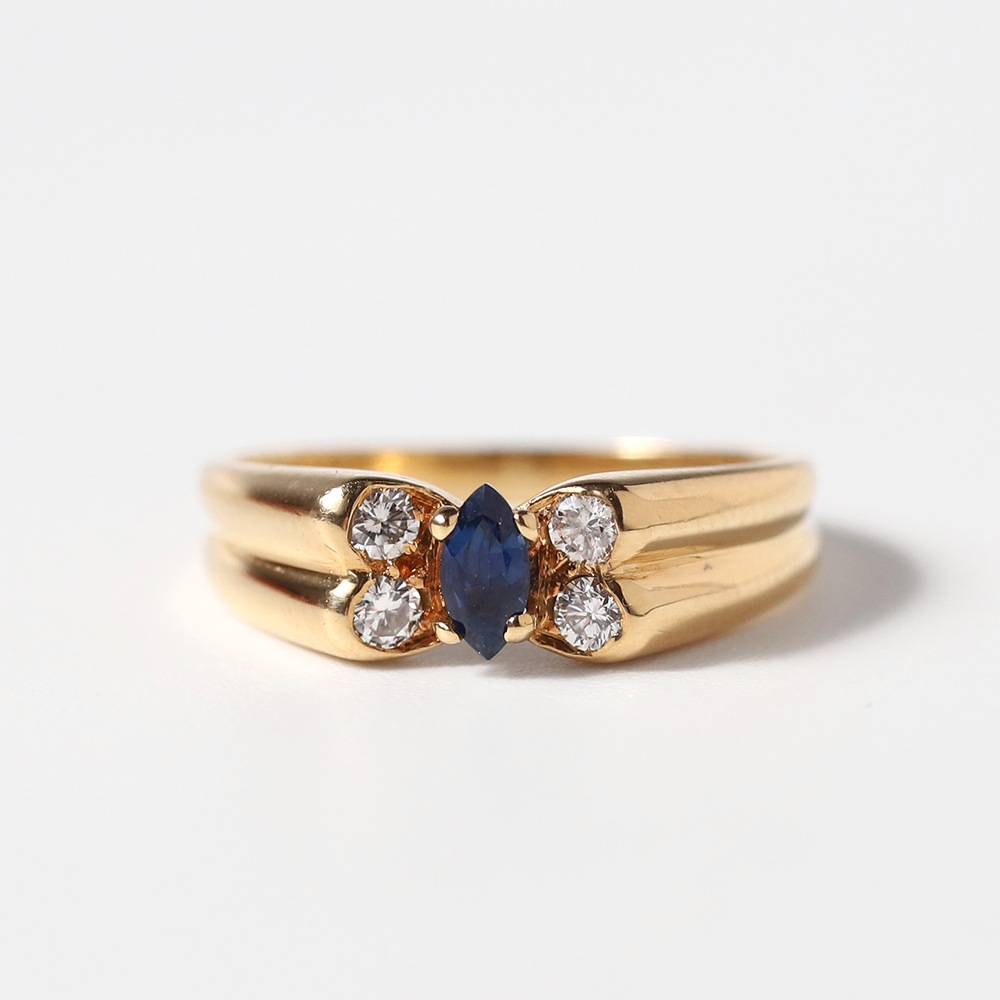 【VINTAGE】Van Cleef & Arpels Papillon Ring 18k YG