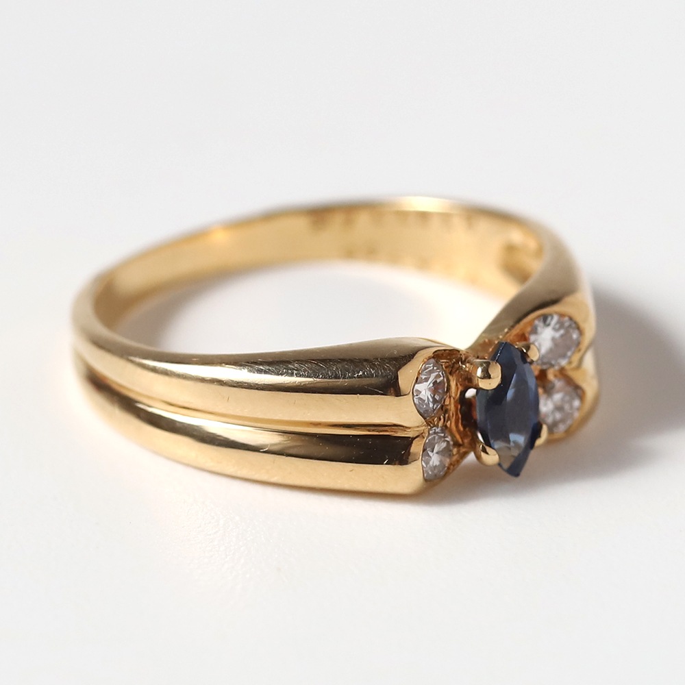 【VINTAGE】Van Cleef & Arpels Papillon Ring 18k YG