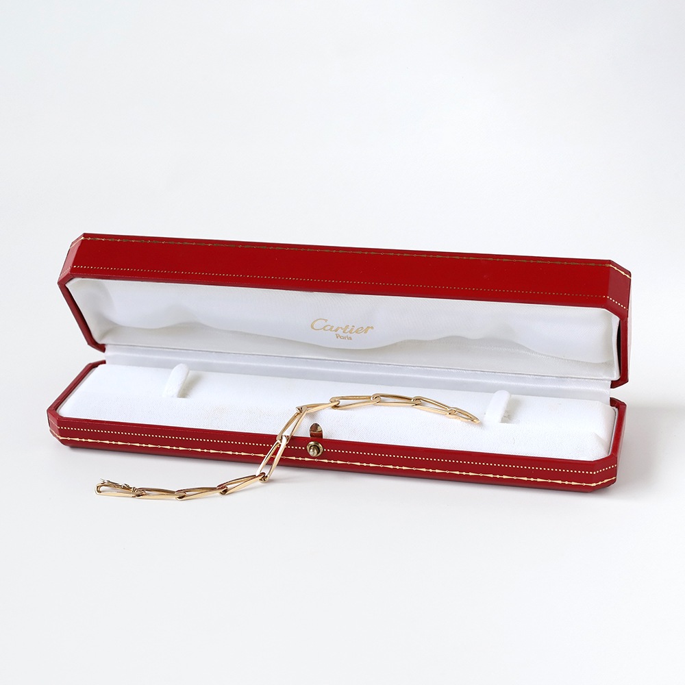 【VINTAGE】Cartier Modernist Link Bracelet 18k YG