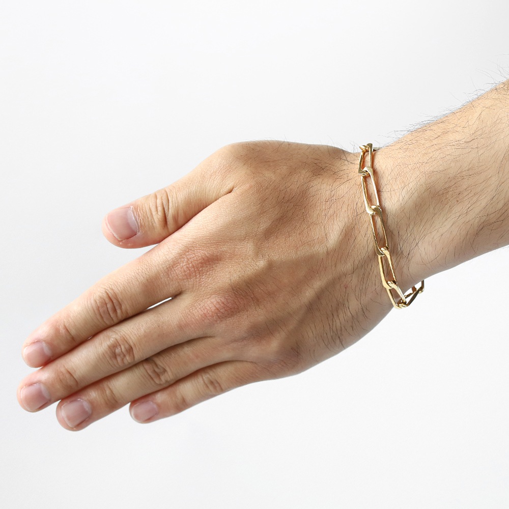 【VINTAGE】Cartier Modernist Link Bracelet 18k YG