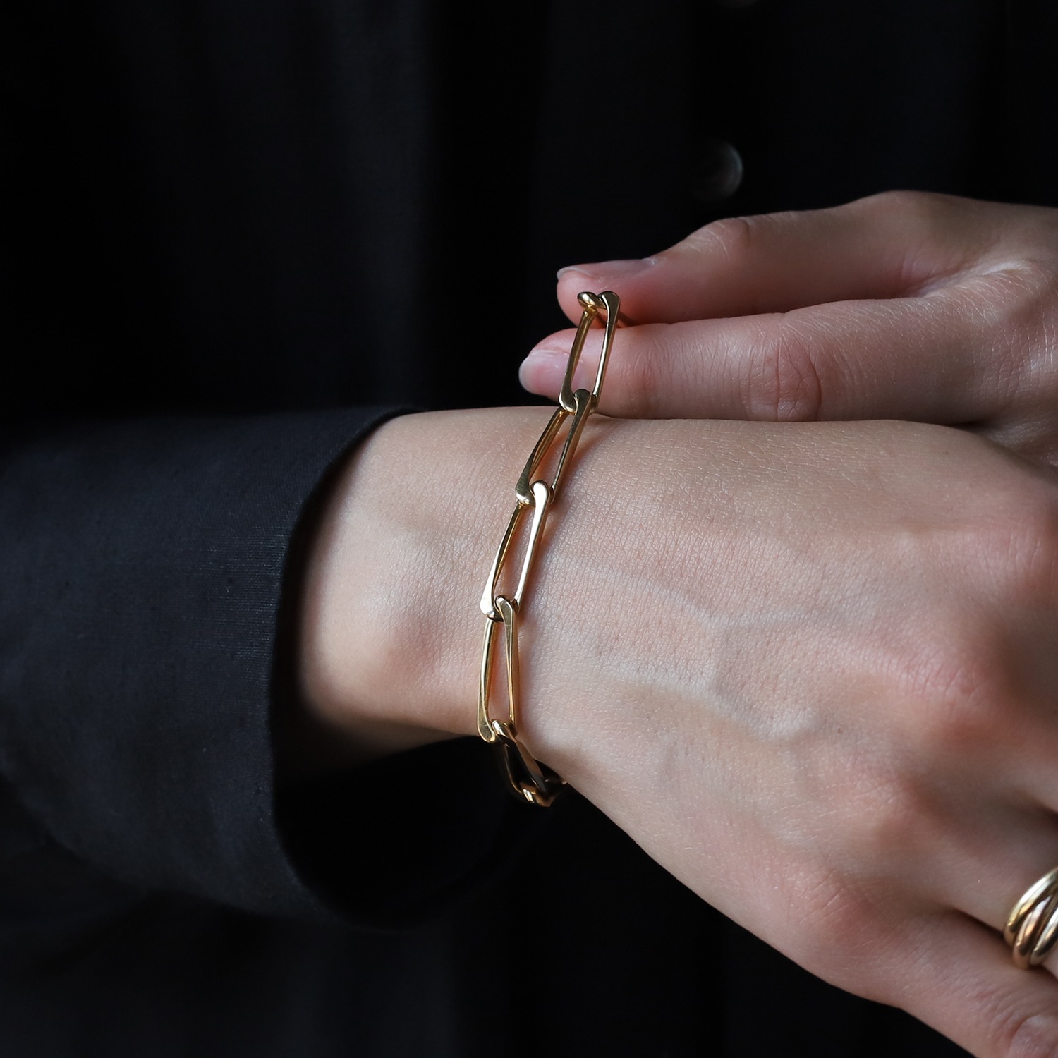 【VINTAGE】Cartier Modernist Link Bracelet 18k YG