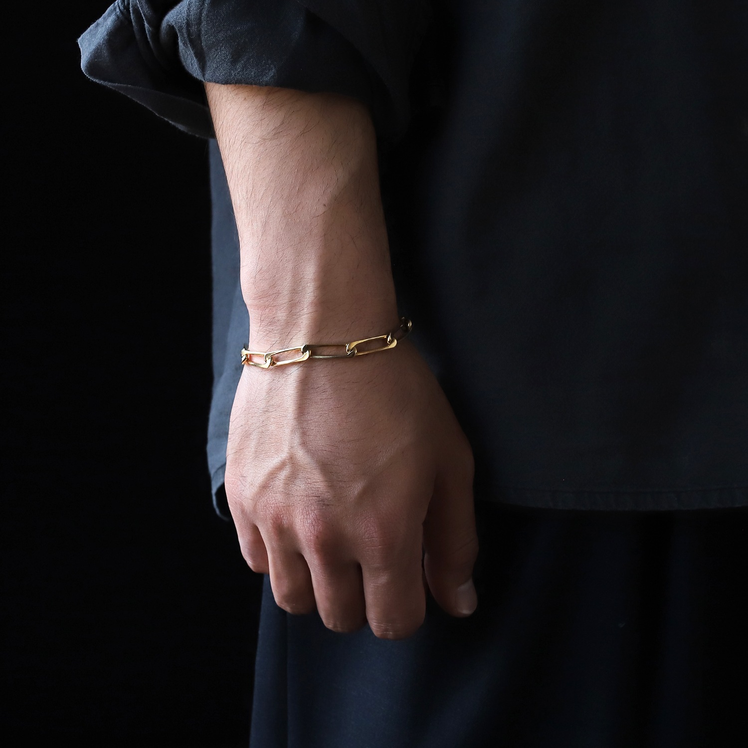 【VINTAGE】Cartier Modernist Link Bracelet 18k YG