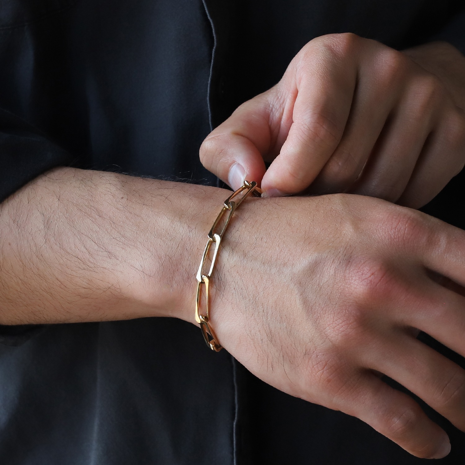 【VINTAGE】Cartier Modernist Link Bracelet 18k YG
