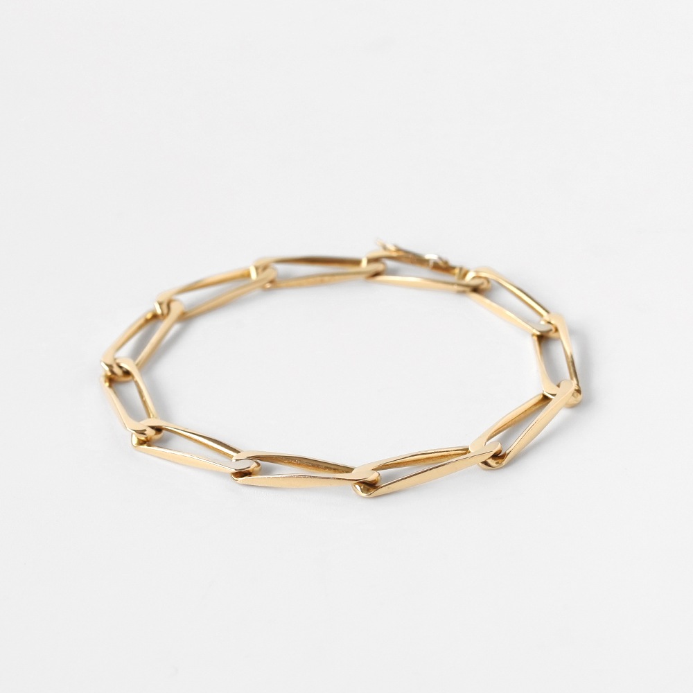 【VINTAGE】Cartier Modernist Link Bracelet 18k YG