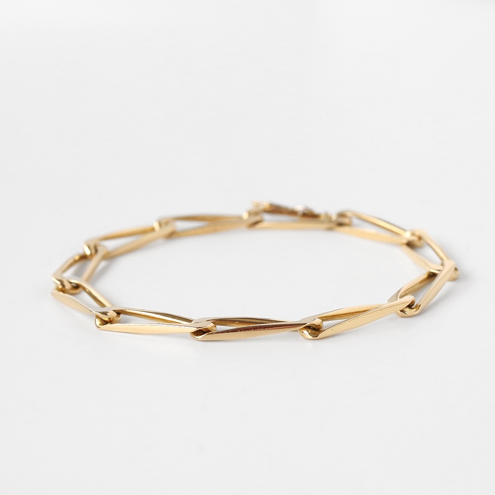 【VINTAGE】Cartier Modernist Link Bracelet 18k YG
