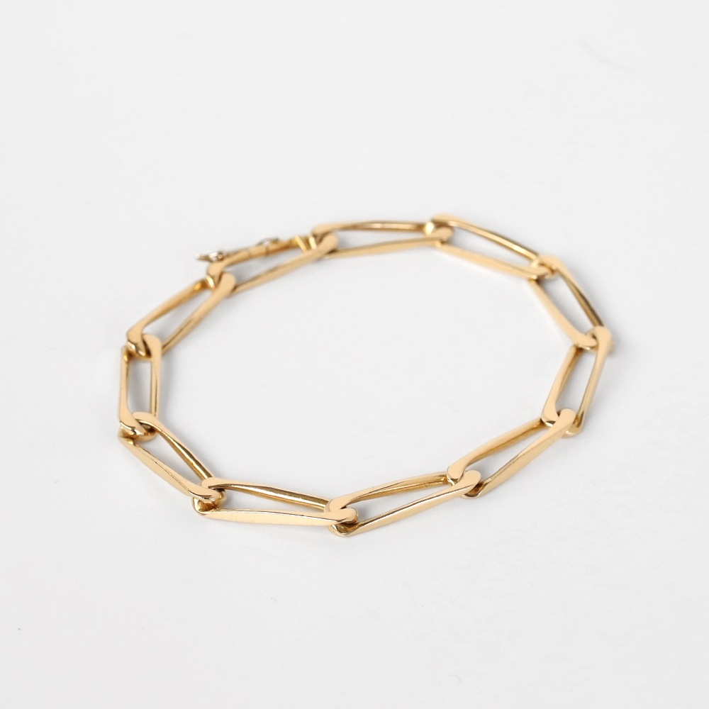 【VINTAGE】Cartier Modernist Link Bracelet 18k YG