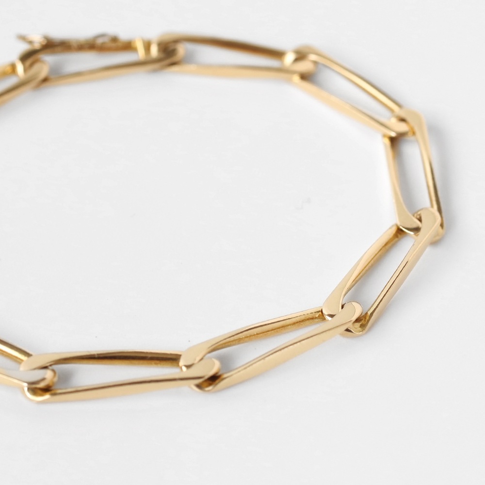 【VINTAGE】Cartier Modernist Link Bracelet 18k YG