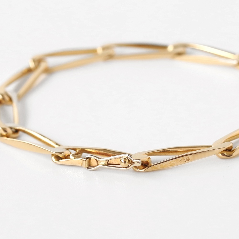 【VINTAGE】Cartier Modernist Link Bracelet 18k YG