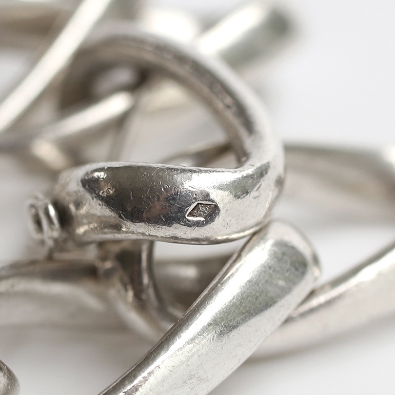 【VINTAGE】French Silver Link Bracelet