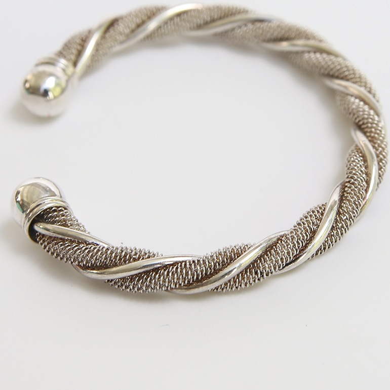 【VINTAGE】TIFFANY&Co. Twist Mesh Cuff