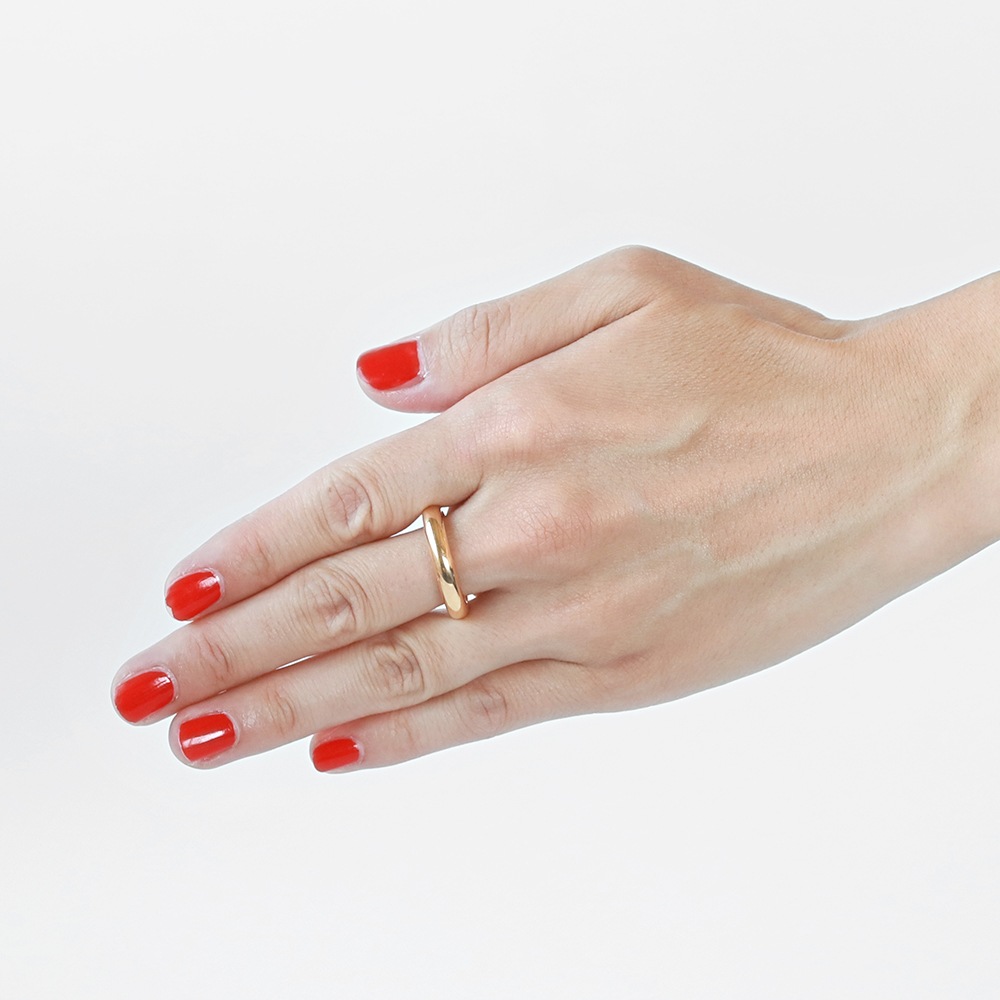 【1992】Cartier Ellipse Ring 18k YG