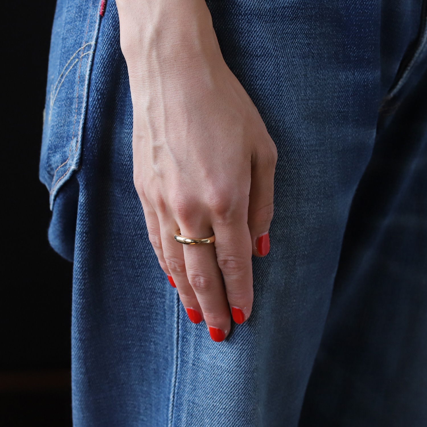 【1992】Cartier Ellipse Ring 18k YG