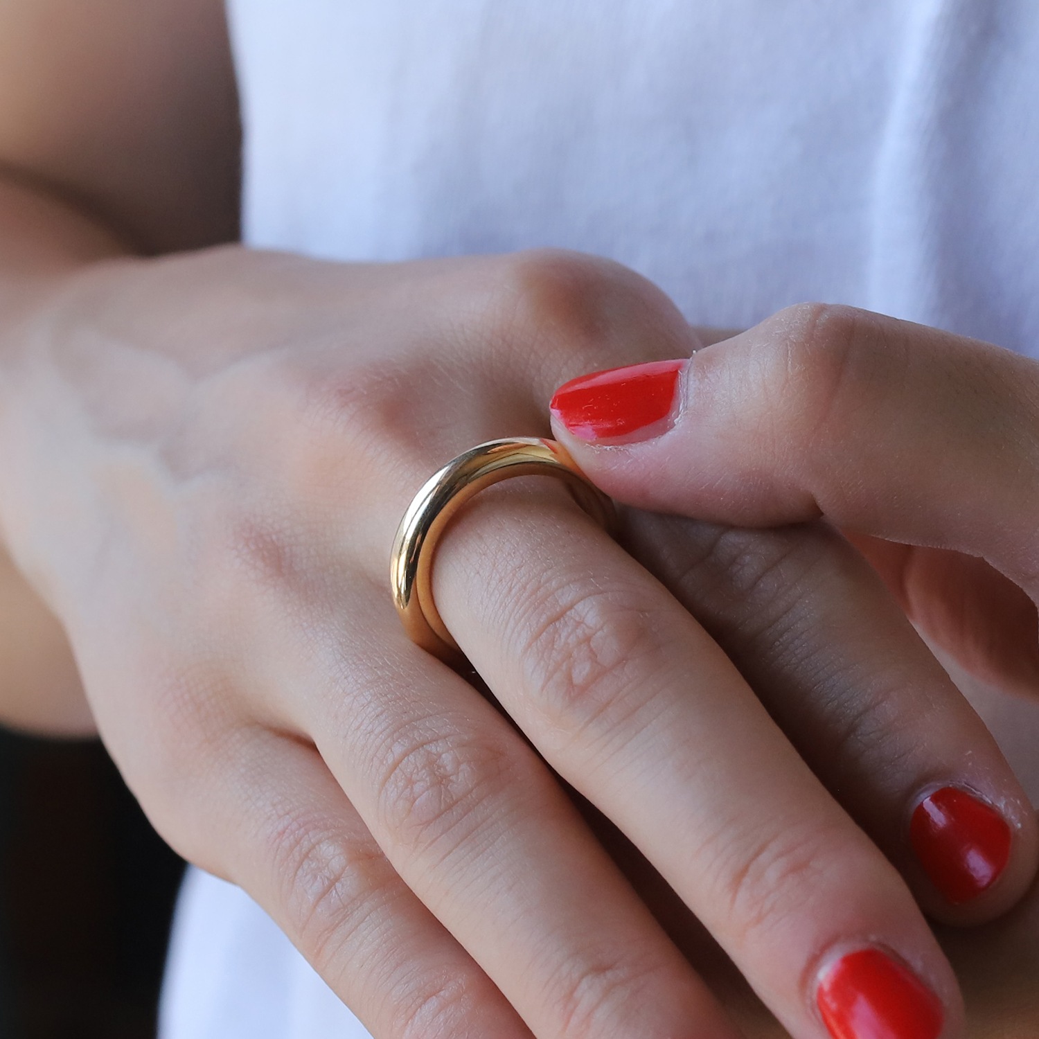 【1992】Cartier Ellipse Ring 18k YG