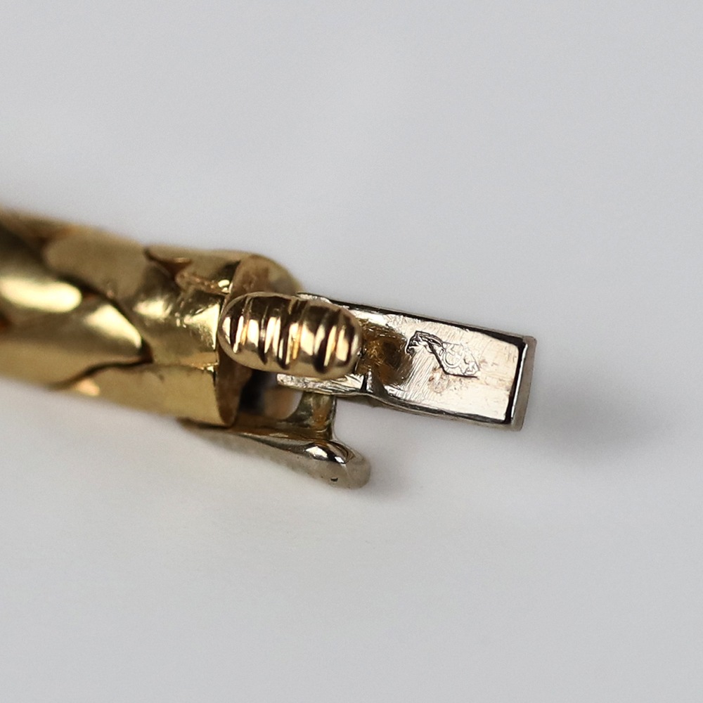 【VINTAGE】Cartier Woven Chain Bracelet 18k YG