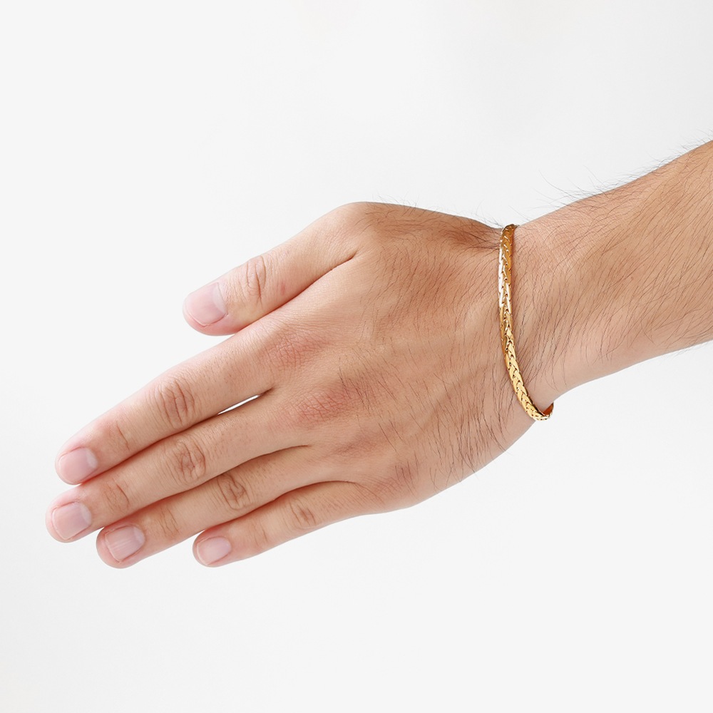 【VINTAGE】Cartier Woven Chain Bracelet 18k YG