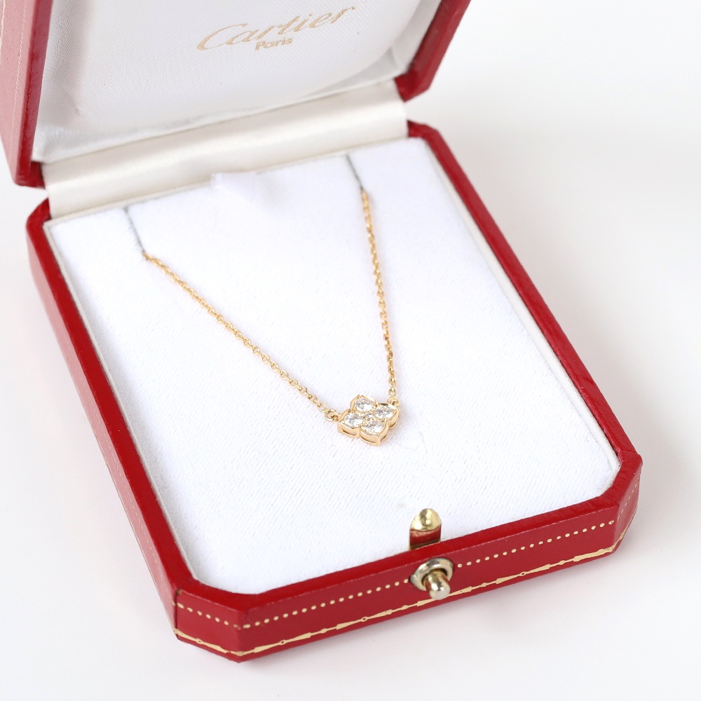 【VINTAGE】Cartier Hindu Diamond Necklace 18k YG