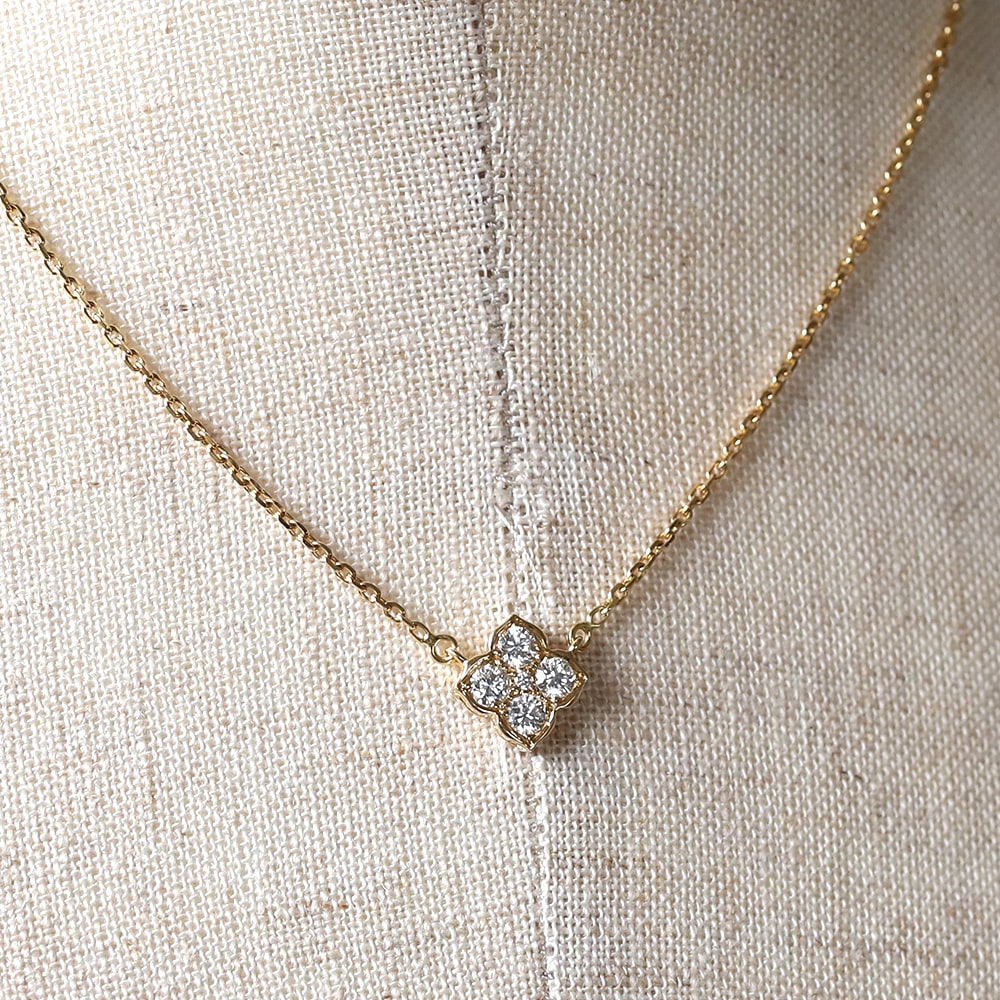 【VINTAGE】Cartier Hindu Diamond Necklace 18k YG