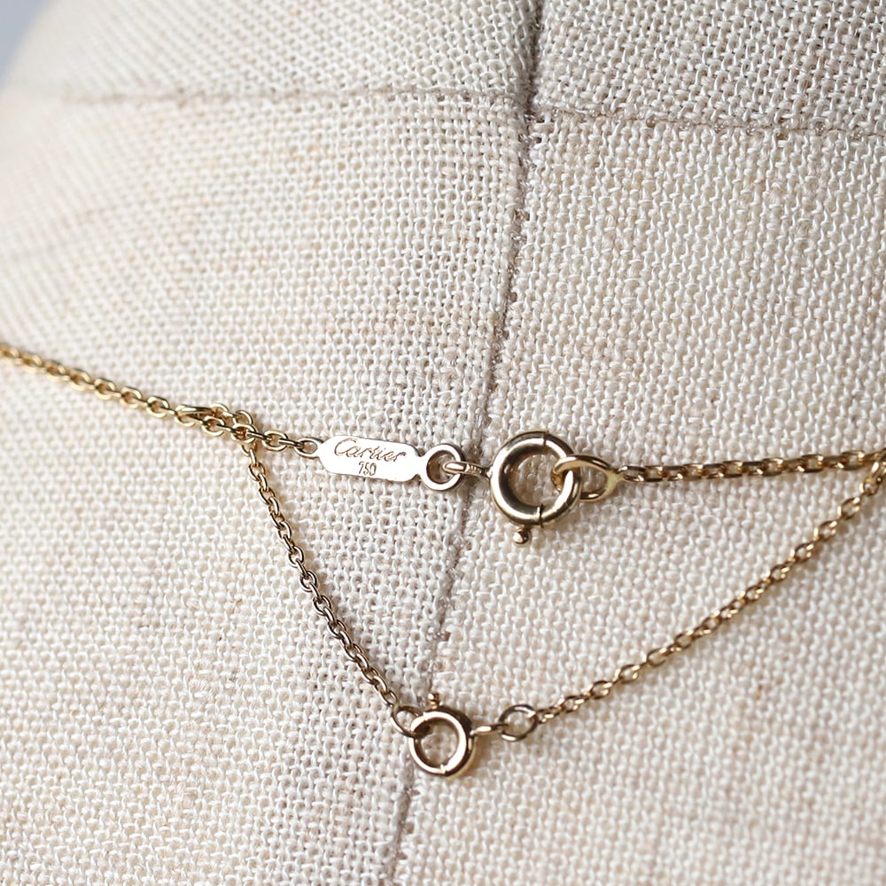 【VINTAGE】Cartier Hindu Diamond Necklace 18k YG