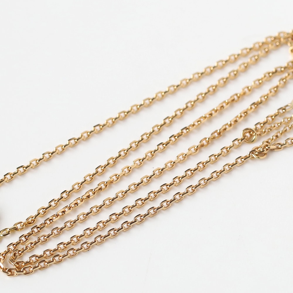 【VINTAGE】Cartier Hindu Diamond Necklace 18k YG