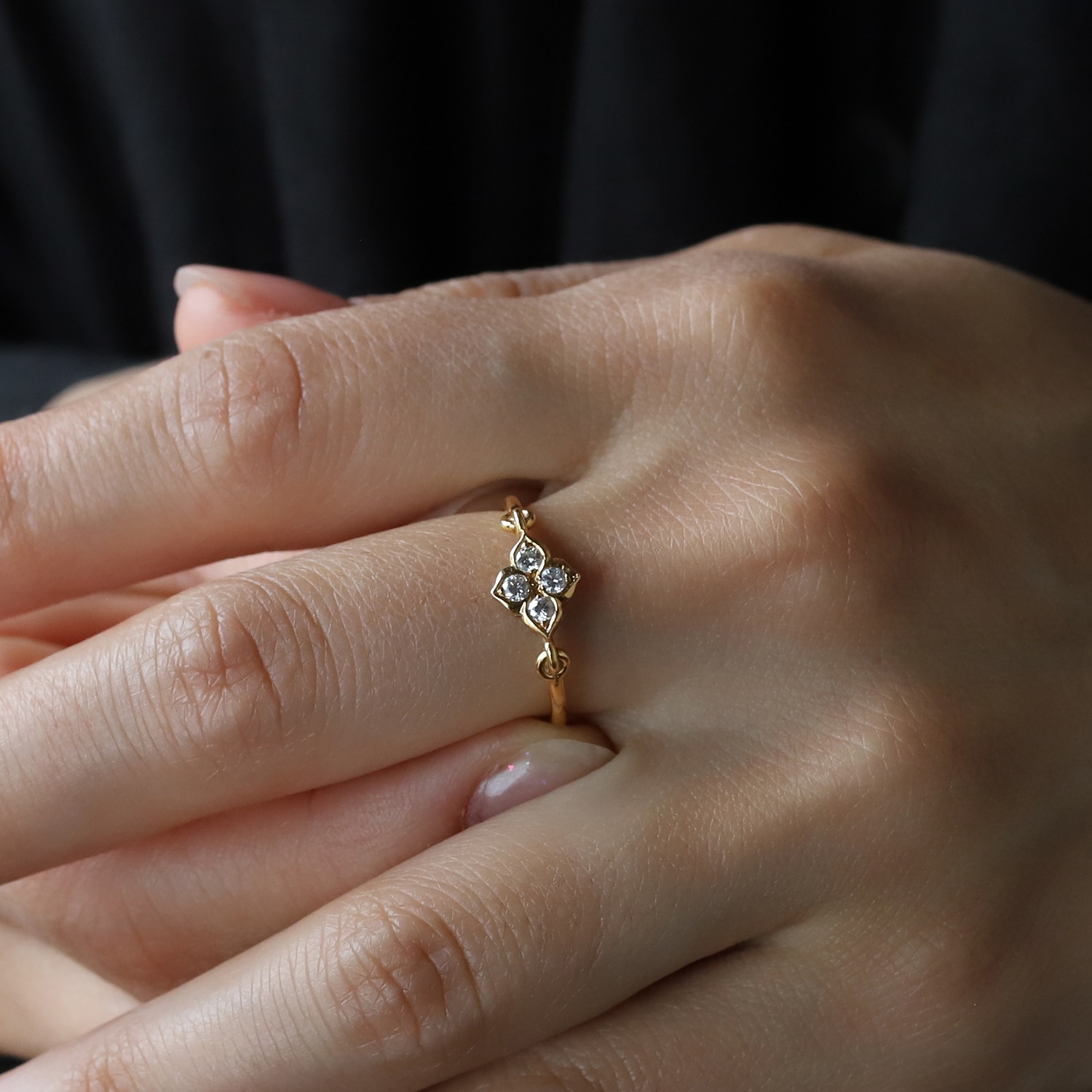 【VINTAGE】Cartier Hindu Diamond Ring 18k YG