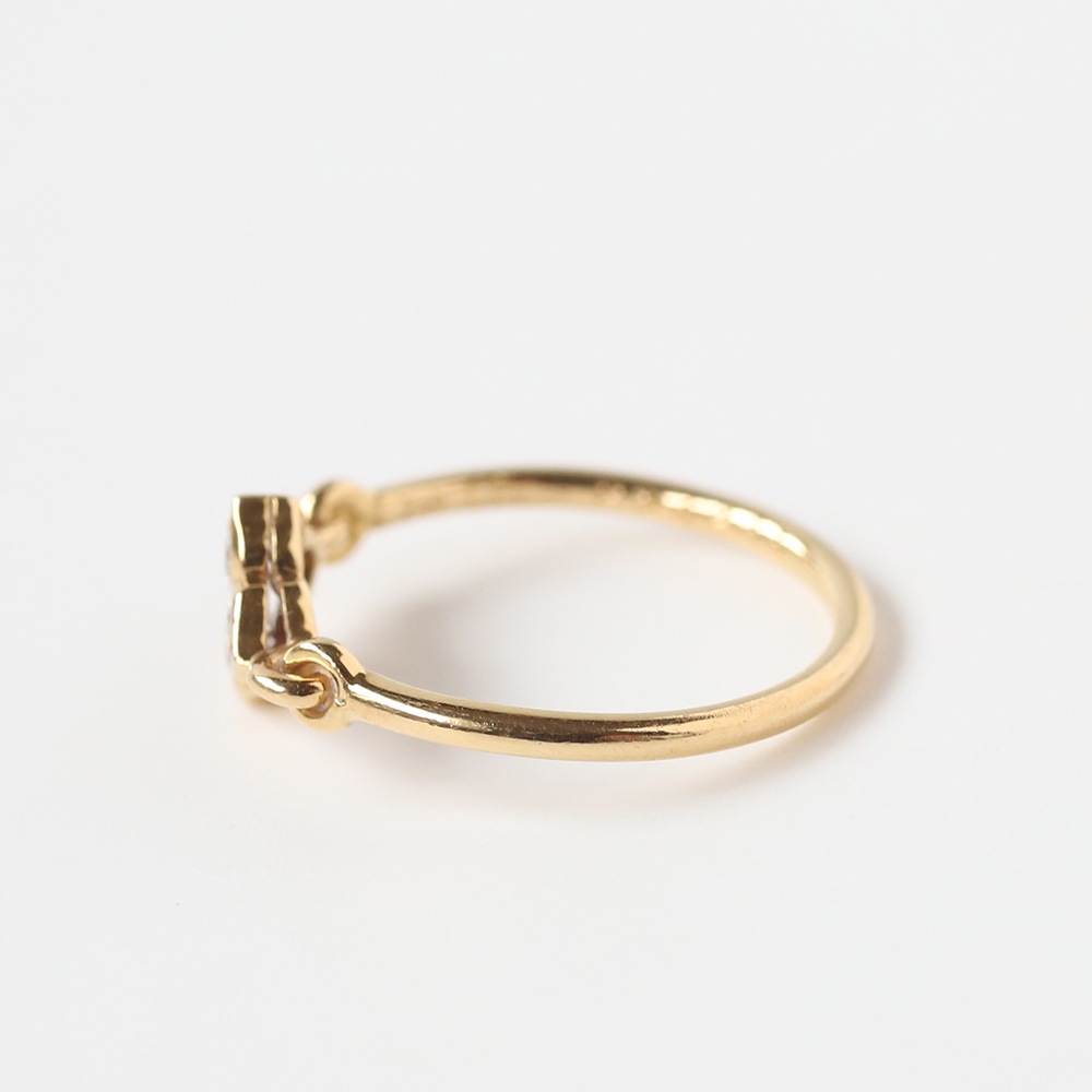 【VINTAGE】Cartier Hindu Diamond Ring 18k YG