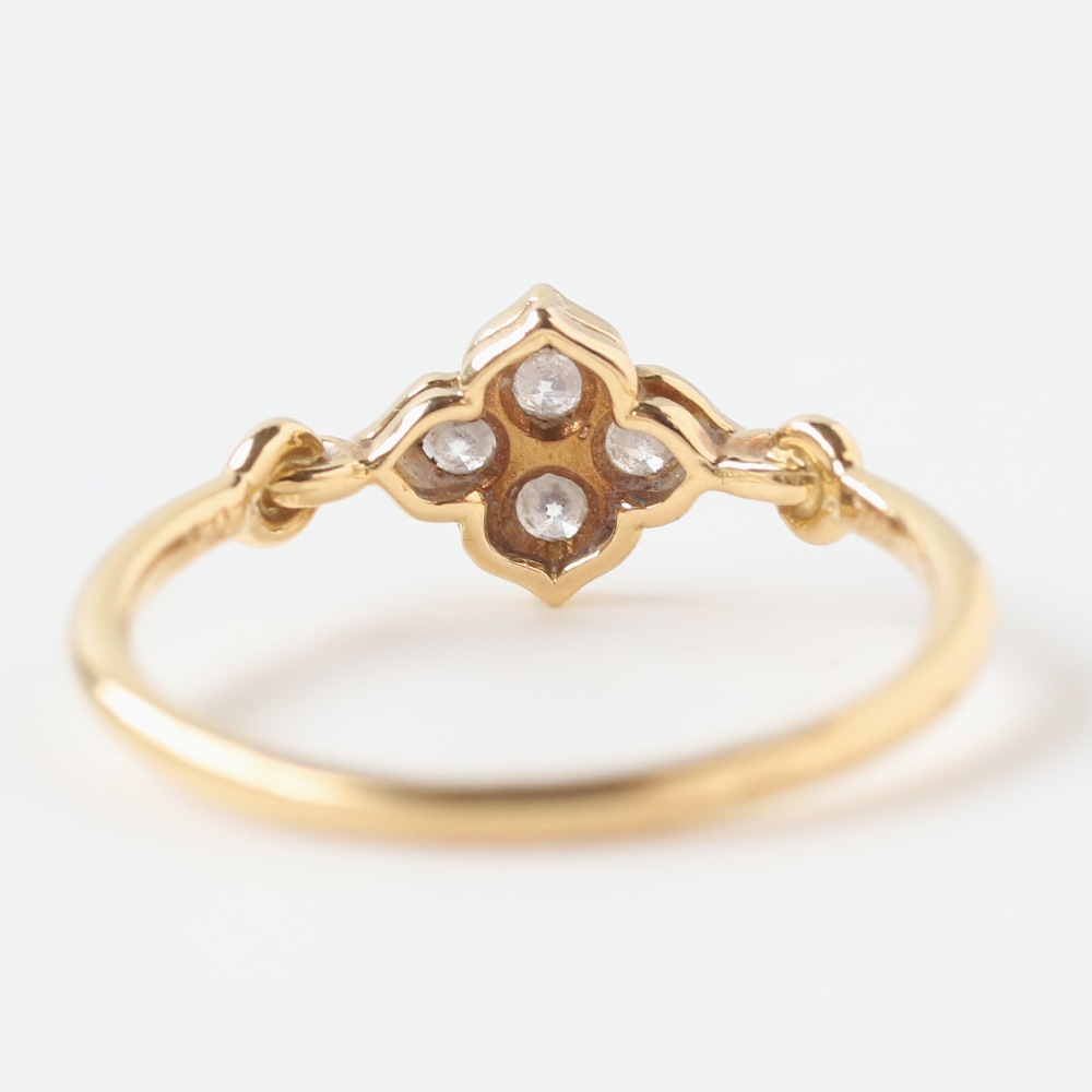 【VINTAGE】Cartier Hindu Diamond Ring 18k YG