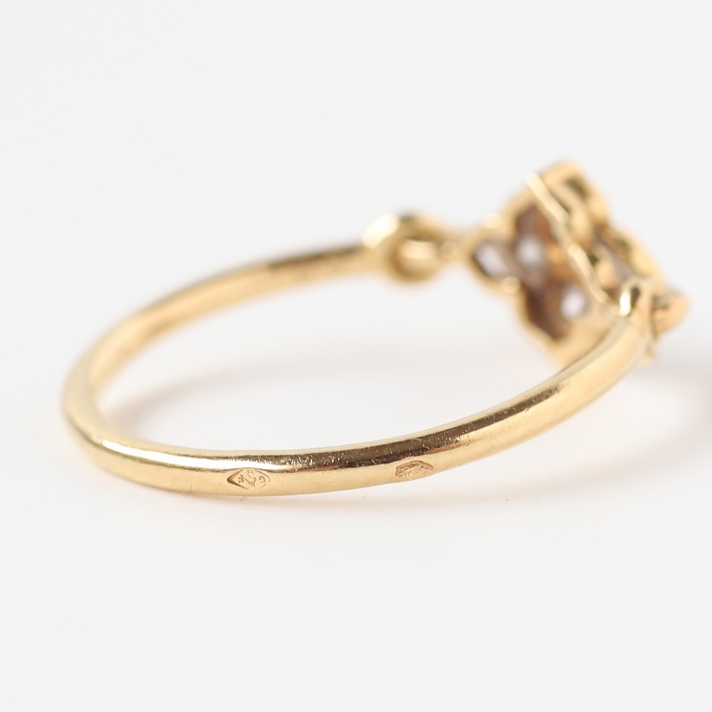 【VINTAGE】Cartier Hindu Diamond Ring 18k YG