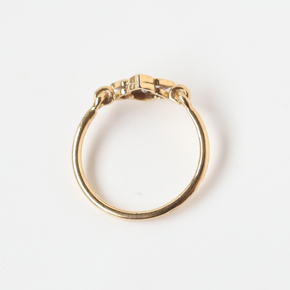 【VINTAGE】Cartier Hindu Diamond Ring 18k YG