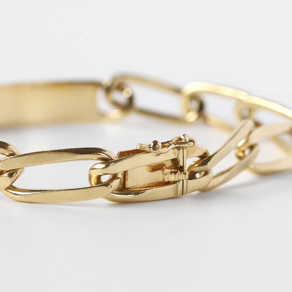【VINTAGE】Cartier 18k Gold ID Bracelet