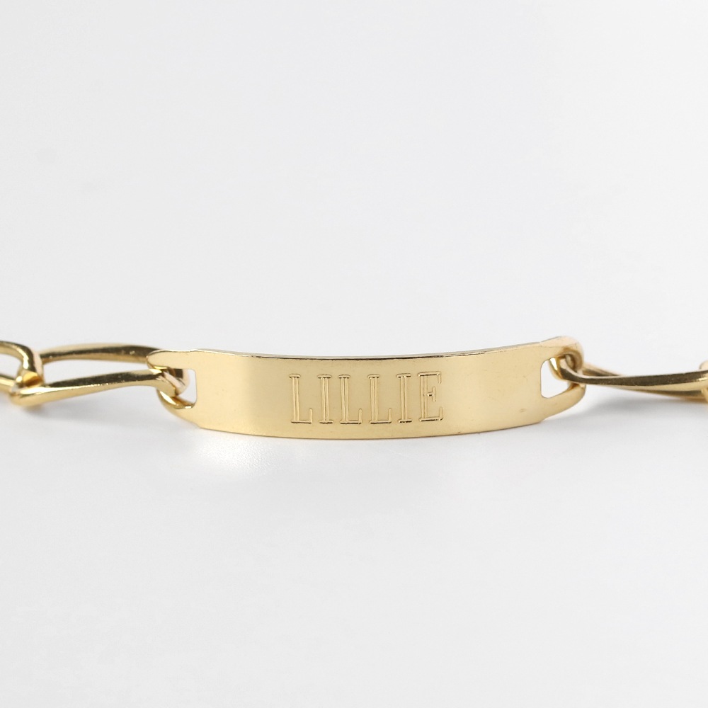 【VINTAGE】Cartier 18k Gold ID Bracelet